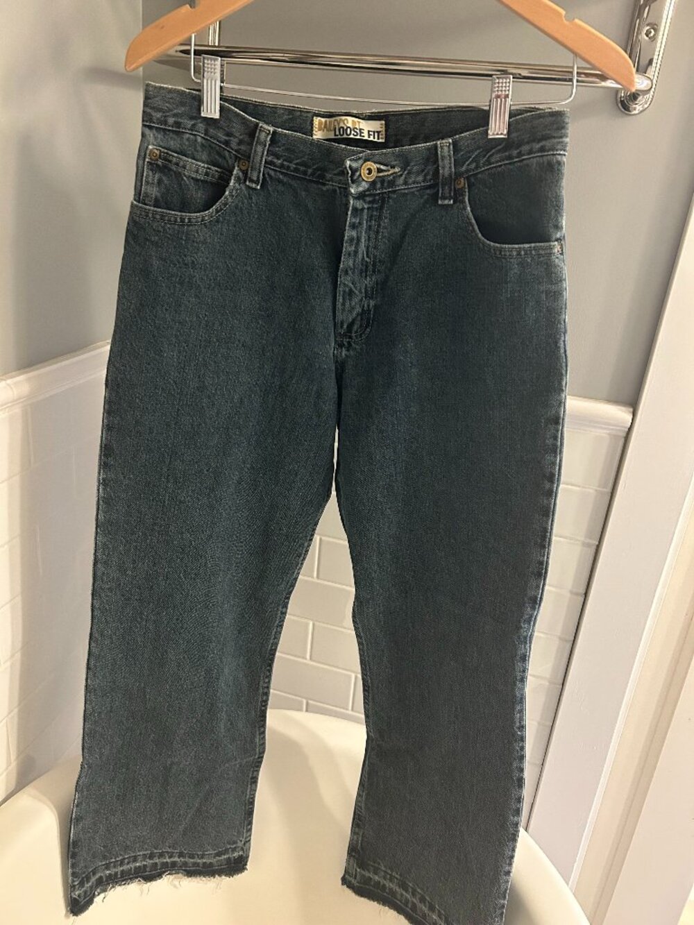 Green Tinted Jean, Wide Leg